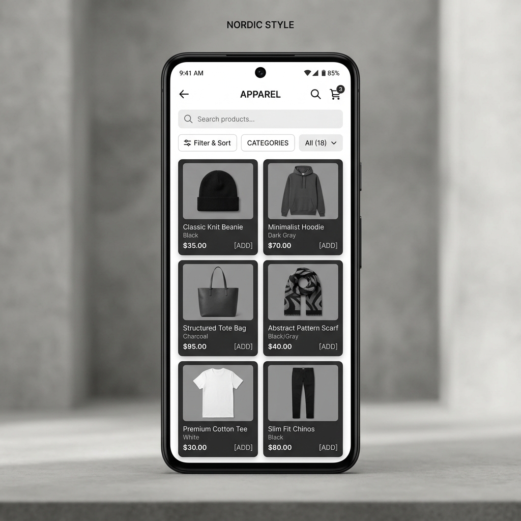 E-commerce mobile application